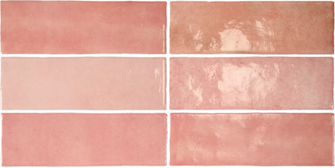 FAIENCE ARTISAN ROSE MALLOW 6,5x20cm Ref:24466 - (G. EQ3)